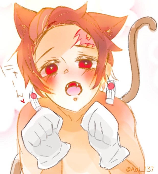 🐟さんがTwitterに投稿した竈門炭治郎(鬼滅の刃)のイラスト。