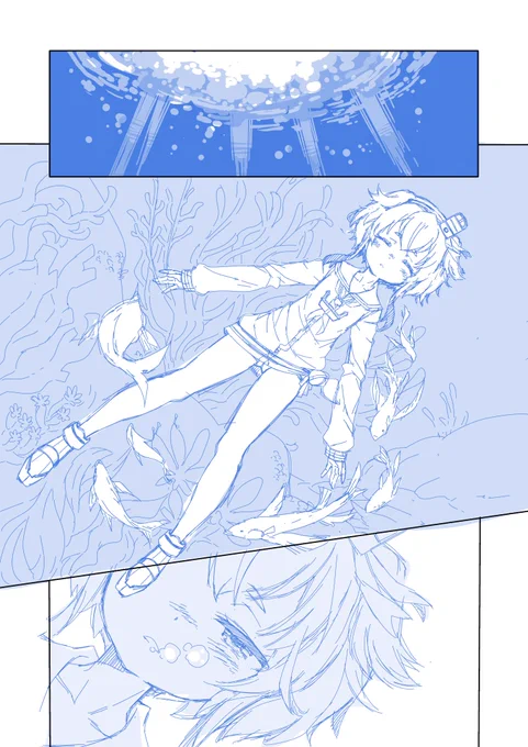 原稿を描いておるよ('Д`)進捗32p分の2pと1コマ。
今が一番幸せ。これから遅々として下書きが進まずゲームに逃げたりペン入れで息切れして旅に出たり(‾▽‾)
#艦これ #時津風 #サンクリ #新刊 