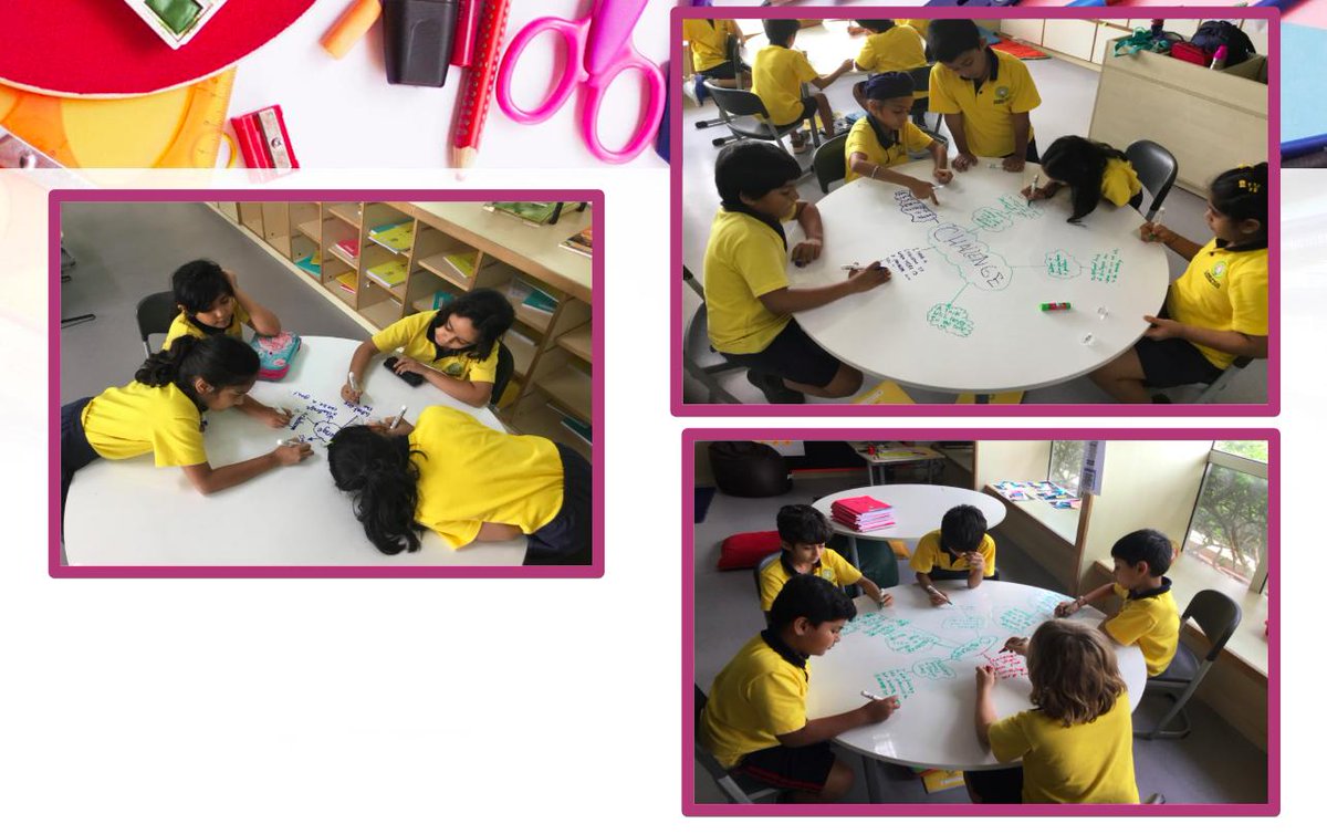 krups_sussania's tweet photo. Ss scribing their understanding of 'What is a challenge? and 'What are the different types of challenges faced by a person?' #interactivewhiteboardtables #flexiblelearningspace @ibpyp @krups_sussania @Pradnya6403 @vimi_santos @nehaminda https://t.co/R6qinC7xz8
