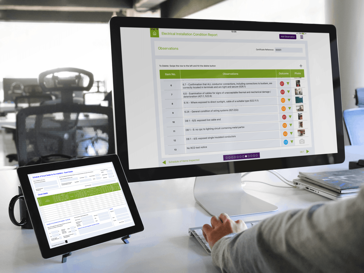 ElectricalTimes's tweet image. Brand new Electrical Certification Software is now available for iPad, Windows 10 and Android Tablets.
Get your FREE TRIAL &amp;gt;&amp;gt; onelink.to/kdavjm
For more info visit &amp;gt;&amp;gt; procertssoftware.com/pro-certs
#eicr #electricalapps #electricalcertification #electricalsoftware #ProCerts