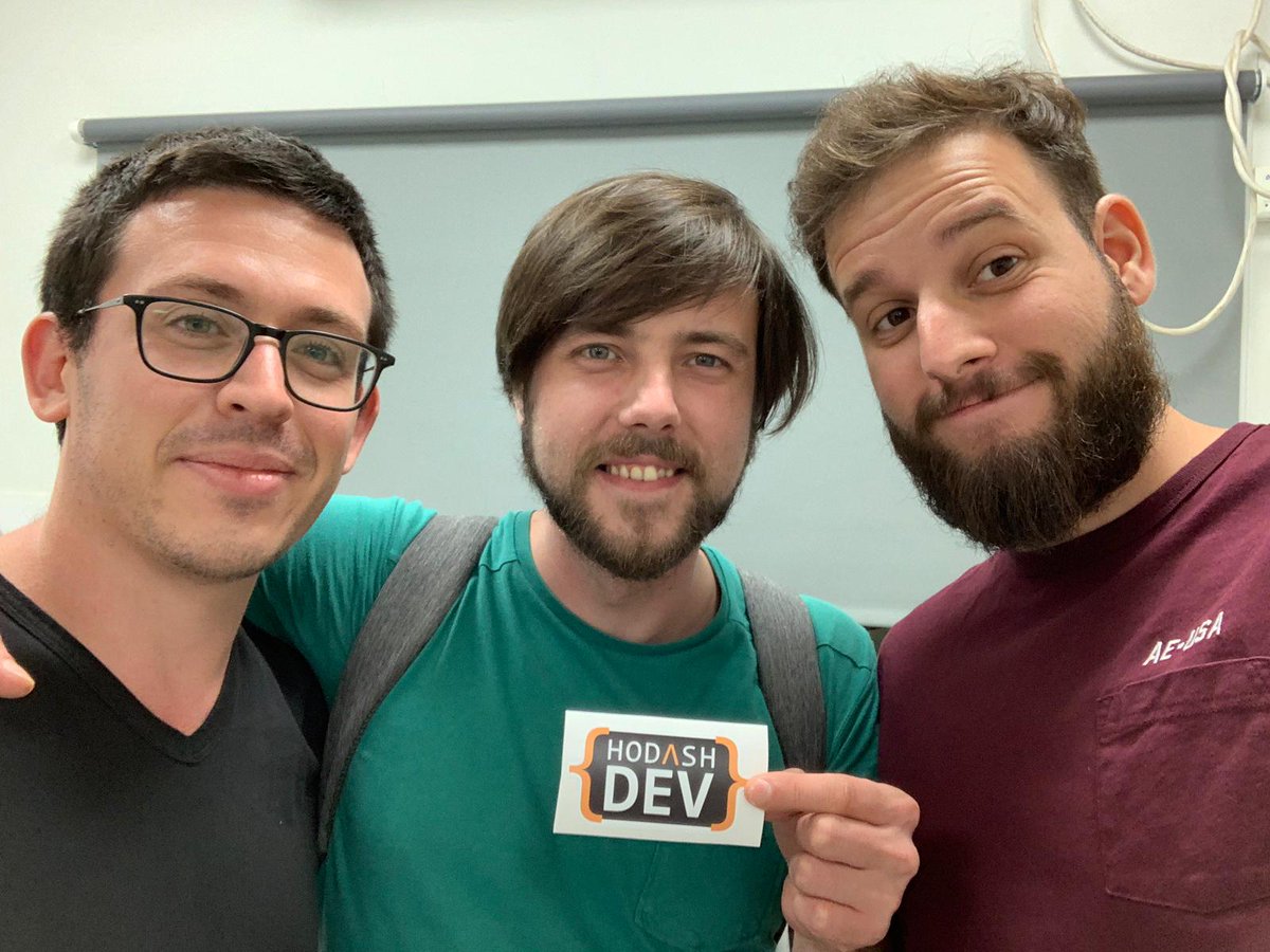 HodashDev's tweet image. Thank you @Michael_Hladky We had an amazing time having you share your knowledge with Hodash Dev Developer Community! Looking forward to your next visit to Israel, we will be glad to host you once again! with 
@jodoron @GuyNesher @GalMaimon @MichalPorag @eladsc