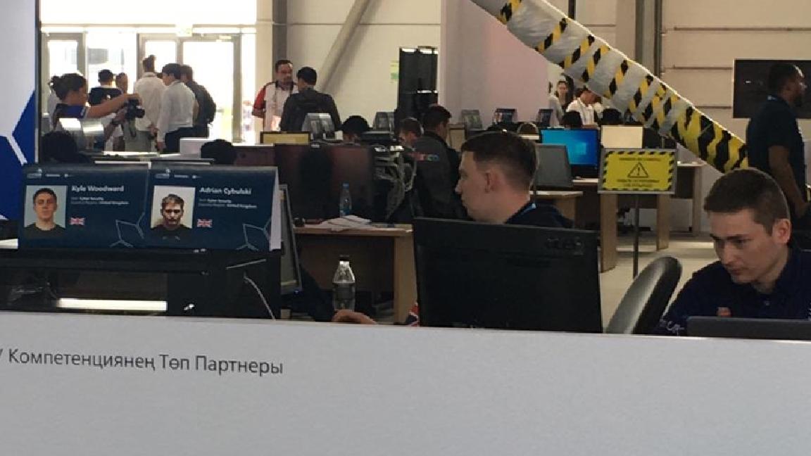 worldskillsuk's tweet image. Kyle and Adrian from @CAVC  and @Glasgow_Clyde
 are busy at work in the Cyber Security competition. Really putting the team in #TeamUK. Catch up on all the #TeamUK news in our digital special this evening at 4pm on our Twitter channel #WorldSkillsKazan2019 #Worldskillskazan