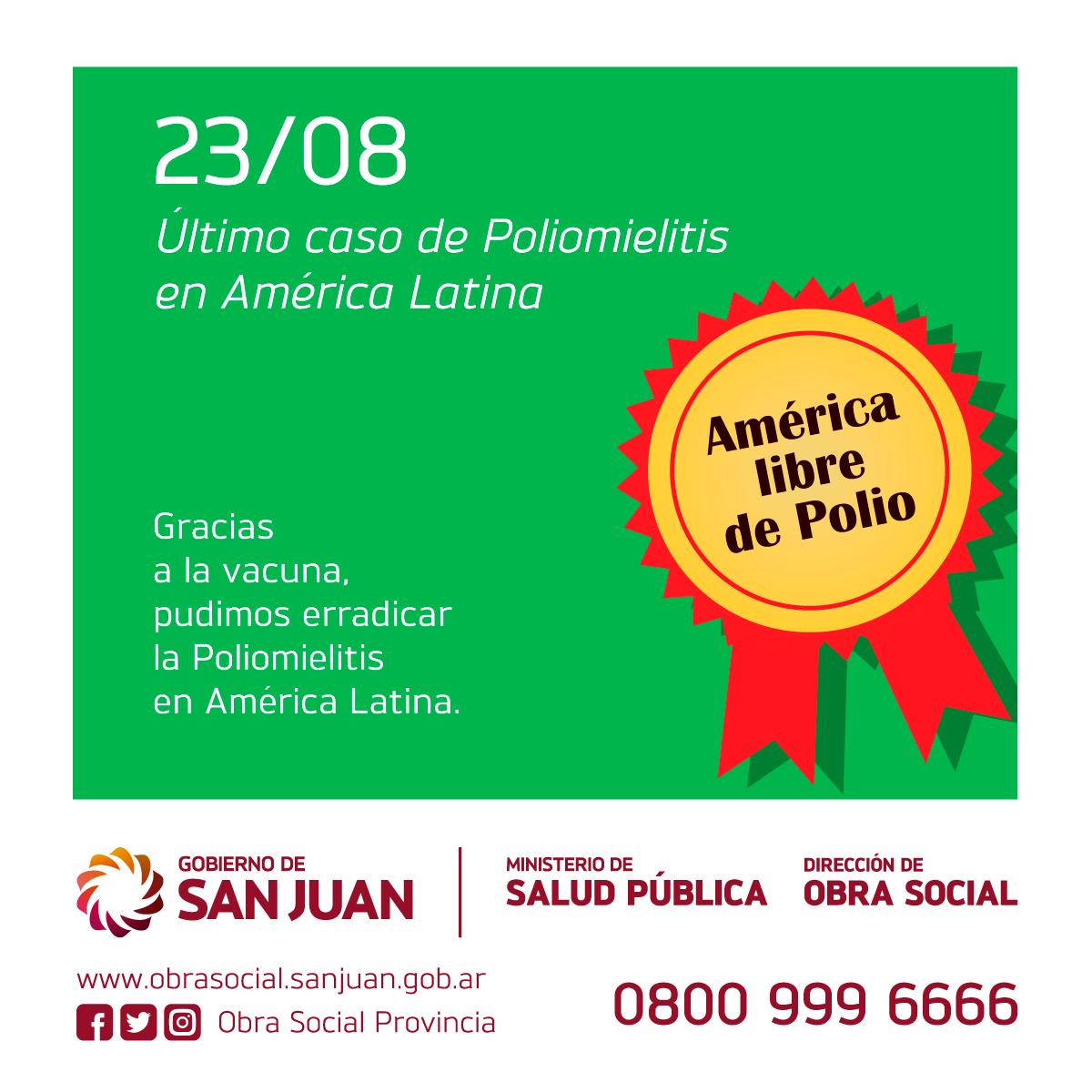 ObraSocialProvi's tweet photo. El 23 de agosto de 1991, en Perú, un niño de dos años enfermó de poliomielitis, hecho que motivó el lanzamiento de una gigantesca campaña de #vacunación
#vacunate #prevenir #sanar #salud #polio #poliomielitis https://t.co/yUU3NMj9kS