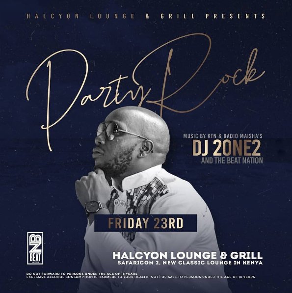 GrillHalcyon's tweet photo. Do not let #Censuskenya2019 give you worry, turn up today @GrillHalcyon and let loose before tomorrow @Dj2one2 will be on the decks https://t.co/BiWHL7Z3Cb