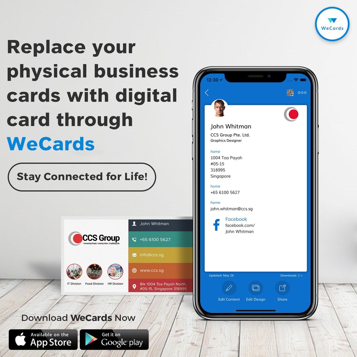Grow more your business network with the most comprehensive digital business card app. Download the #WeCards app and stay connected 
Android tiny.cc/ribj4y
iOS tiny.cc/zqbj4y
#businesscard #digitalcard