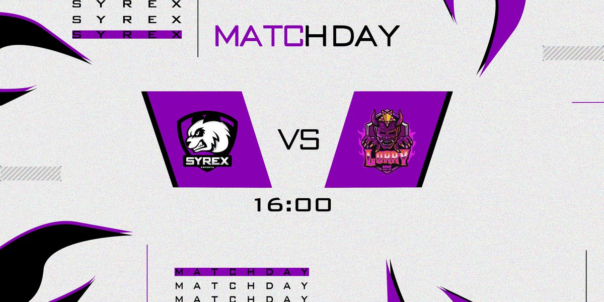 SyreXeSports's tweet photo. [ #MATCHDAY ]

Hoy nuestros chicos de R6 PS4 juegan la final de la @LigaR6N, para hacernos un hueco en la liga!

VS @LurryBoys
⌚ 16:00

#GoSyreX 🐼💜 https://t.co/ogJ6f2xJee