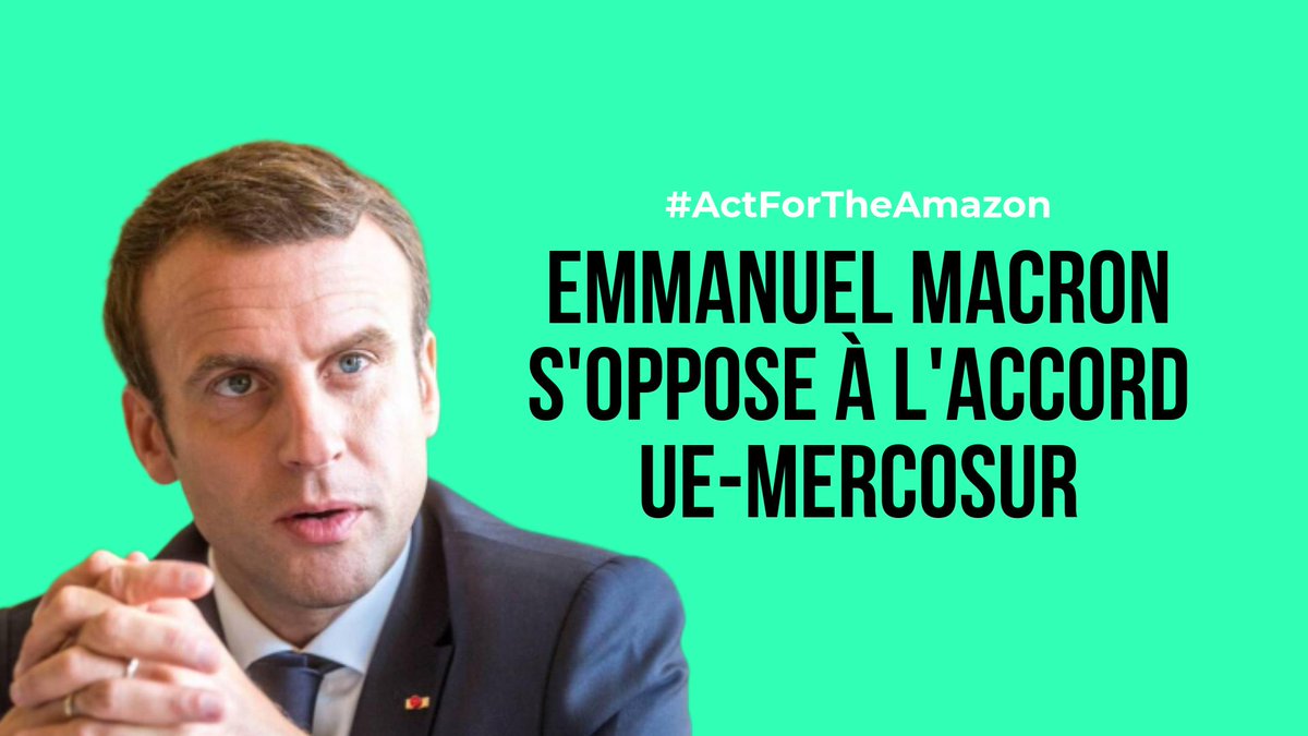 FrontRep's tweet photo. L'Elysée estimant que « #Bolsonaro lui a menti lors du G20 » et « a décidé de ne pas respecter ses engagements climatiques ni de s'engager en matière de biodiversité, […] la France s'oppose à l'accord UE-Mercosur en l'état ». https://t.co/W7ddKLW0Wy