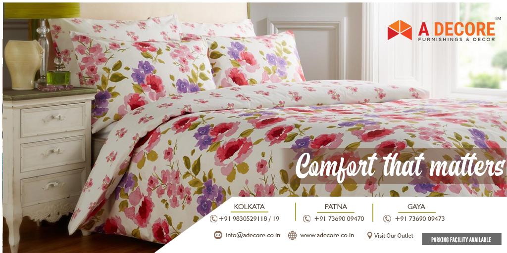 adecoreofficial's tweet photo. #ADecore brings to you floral print bed linen which will add more color to your room. 
Visit Store✅ Kolkata | Patna | Gaya✅
7 Days Open | Parking Facility Available https://t.co/bqqHqVcswg