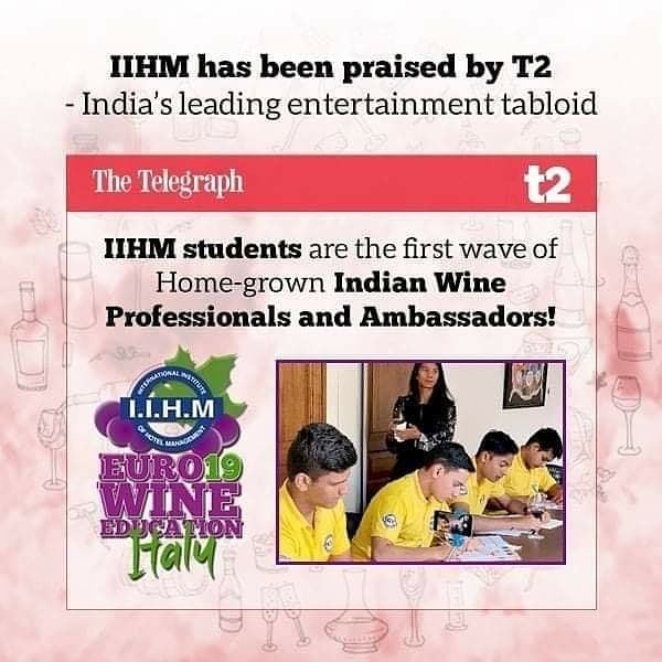 IIHMHyderabad's tweet photo. IIHM Wine Tour is the talk of the town! With media coverage and getting an opportunity to meet the experts, IIHM is all set to make the Wine Tour a huge success!
#WineTour #IIHMRocks #IIHM2019 #Wine #Italy #TheTelegraph #Hospitality #HotelManagement #IIHMbest3years #WineMatters https://t.co/IbkoGX06hM