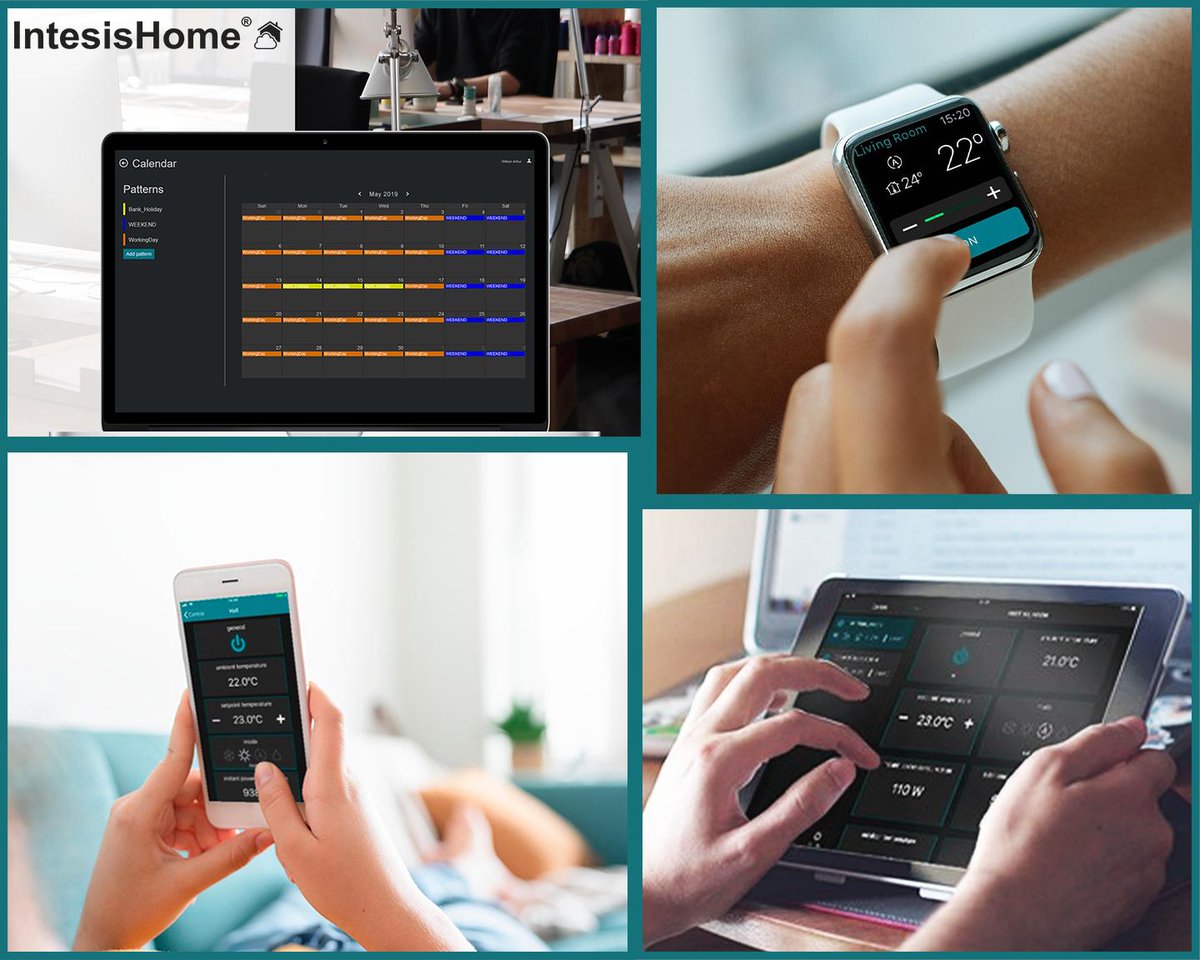 intesishome's tweet photo. IntesisHome is the most complete system in the cloud for the remote climate control, providing the AC management from a Smartphone, Tablet or any web browser. The easiest way to control it and enjoy it.
#HVAC #smartcontrol #mondaymotivation #Iot #intesishome #HVACControl https://t.co/CeIqpfVPYK