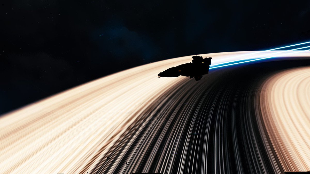 S_BixlerPhoto's tweet photo. Flying out of a #starwars type freighter right into a scene like this...@NoMansSky @hellogames #NoMansSkyBeyond #NoMansSky #ringplanets #space https://t.co/fAUEtQYusU