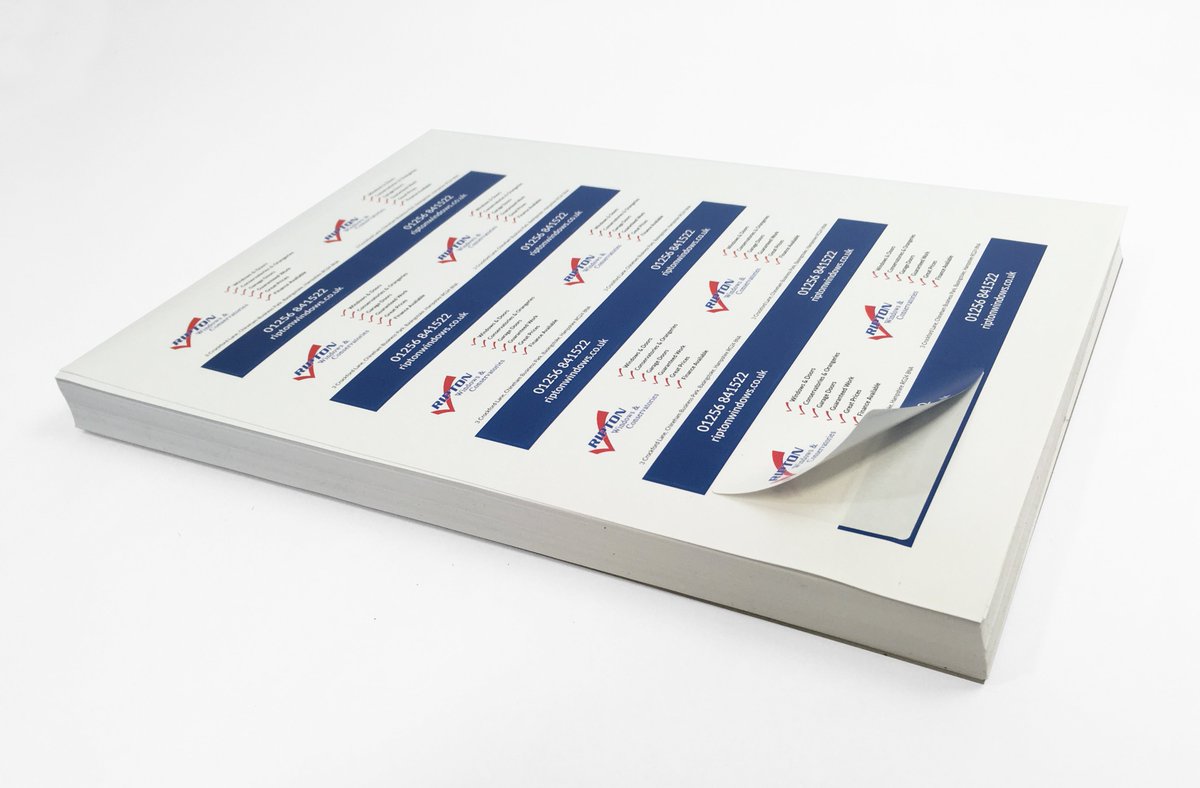 Off out making deliveries. Just printed these manufacturer brochure overlay stickers for <a href="/Ripton_Windows/">Ripton Windows</a> in a three-day turnaround #printing #basingstoke
