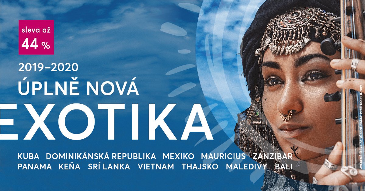 ❗NEZAPOMEŇTE - UŽ JEN PÁR DNÍ❗
Jen do 31.8.2019 si můžete objednat úplně novou exotickou dovolenou se slevou až 44%. 👍
➡ Objednej na bit.ly/2Pbhg8j
#EximTours #cestovníRuch #exotika