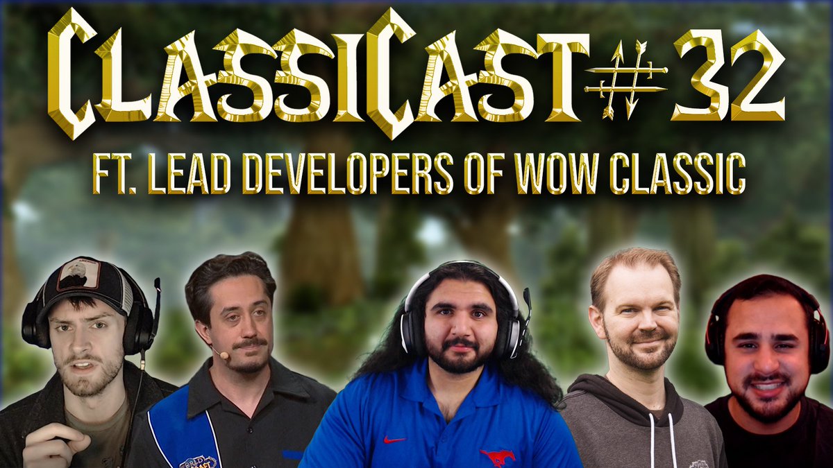 EsfandTV's tweet photo. The Lead Developers of #WoWClassic Brian Birmingham and Omar Gonzalez joined #ClassiCast today, on our last show before release date! If you missed it, make sure to check it out below, YOU DO NOT WANT TO MISS THIS ONE!!
https://t.co/hlBMr0uDJq https://t.co/IcxmtetbMP