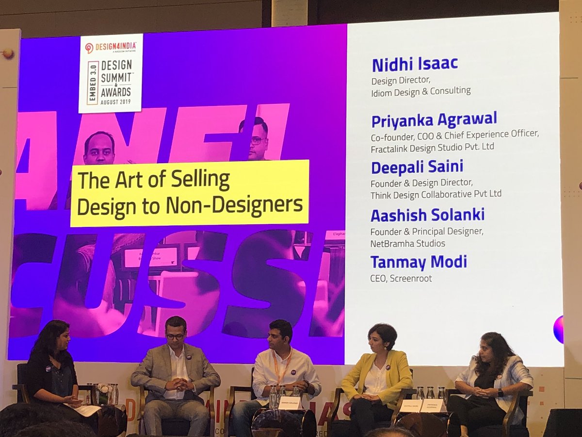 Deepali Saini @ Think Design participates to the round table at design4india summit. #thinkdesign #deepalisaini #designsummit #design4india
