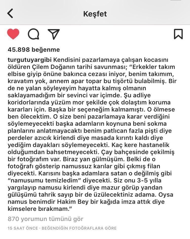 #EmineBulut ve çilem doğan sonuna kadar hakliydi....