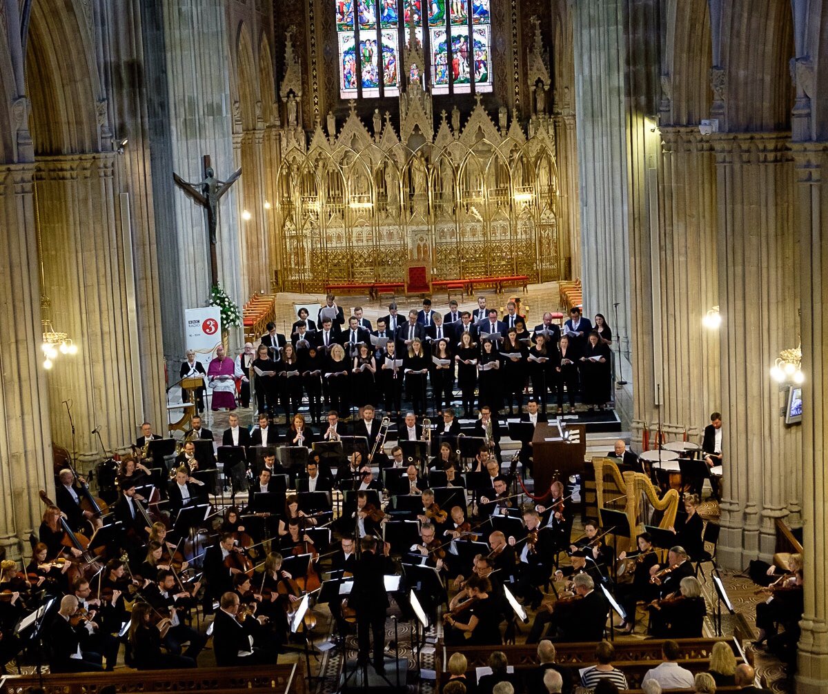 CW_Armagh's tweet photo. Amazing evening yesterday in #armagh with the @UlsterOrchestra and #CharlesWoodSingers. Glorious sound and a special New Year’s Day Service recorded for @BBCRadio3. @davidhconductor @visit_armagh @abcb_council @ArtsCouncilNI @ulstergazette @ArchbishopEamon https://t.co/WdVmScuvSS