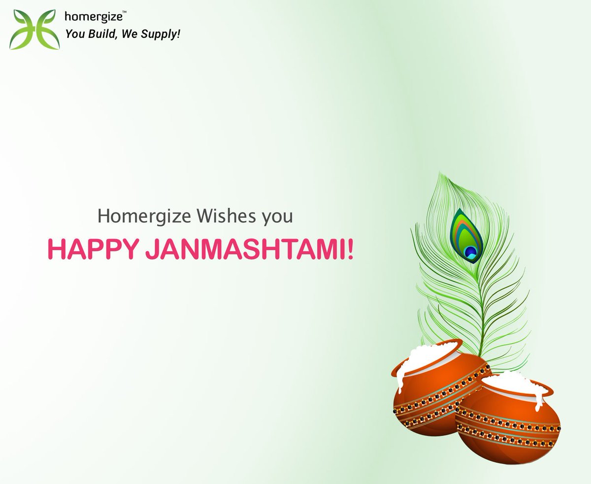 homergize's tweet photo. Homergize wishes you a Happy Janmashtami!
#homergize  #janmashtami #2019 #constructionmaterials #construction #buildingmaterials https://t.co/qy9oy5TE8E