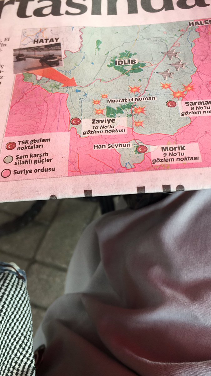 GulGTuran's tweet photo. #Şam karşıtı silahlı güçler resmi #Suriye ordusuna yenildikçe #Türkiye sınırlarına kaçacak ve yeni sorunlara neden olacaklardır. #Morik ve diğer #gözlem noktalarından askerlerimiZin çekilmesi lazım. https://t.co/WkJKpnMxQf