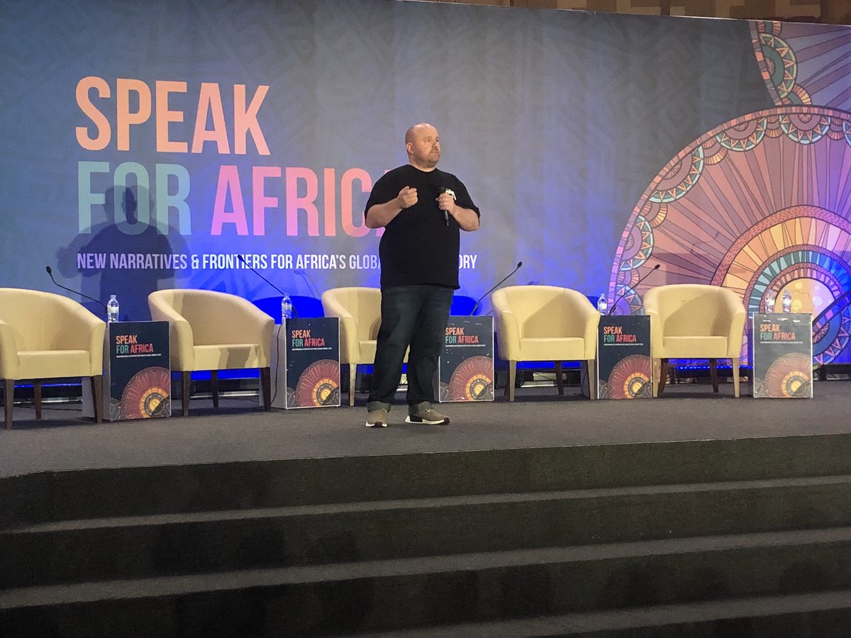 TheNerveAfrica's tweet photo. Watch David Lennon take us through his presentation on the #SpeakForAfrica stage. He talks about “A World Contending with Content” #GAFCOMM2019 
To stream live, clinic the link below: 

https://t.co/ZLimh18EPJ https://t.co/YJEoe50YsC