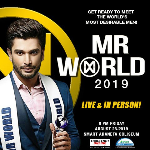 🤩 Get ready to meet the world's most desirable men LIVE here at the Big Dome!

Mr. World 2019 coronation night is finally happening later! Any bets?

👉 Get your tickets NOW at bit.ly/2YCkf9G and <a href="/TicketNetPH/">TicketNet</a> outlets!

#MrWorld2019 #SmartAranetaColiseum