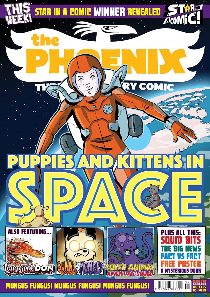 phoenixcomicuk's tweet image. It's Friday which means it's Phoenix Day! 😍 🙌 🎉

Issue 399 contains the following:
⭐ Star in a comic: Winner!
👉 Long Gone Don
👉 Izzy Newton
👉 Corpse Talk
👉 Bunny vs Monkey

AND so much more!! #thephoenixcomic #bunnyvsmonkey #CorpseTalk  #squidbits