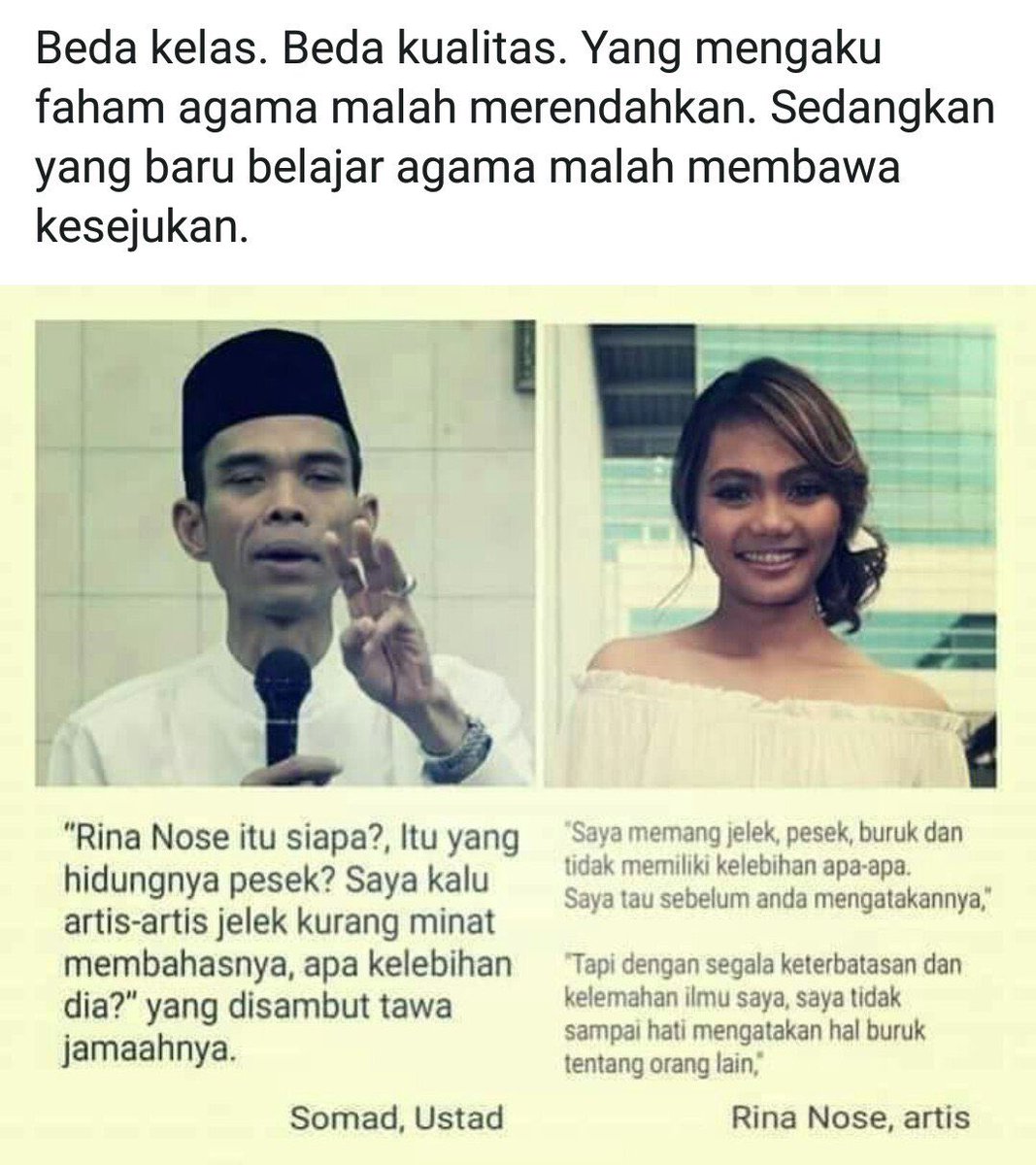 Beb Somad hensem tak terperi, slalu bikin anget rahimku 😇

Mbak Rina cantik eksotis 😻