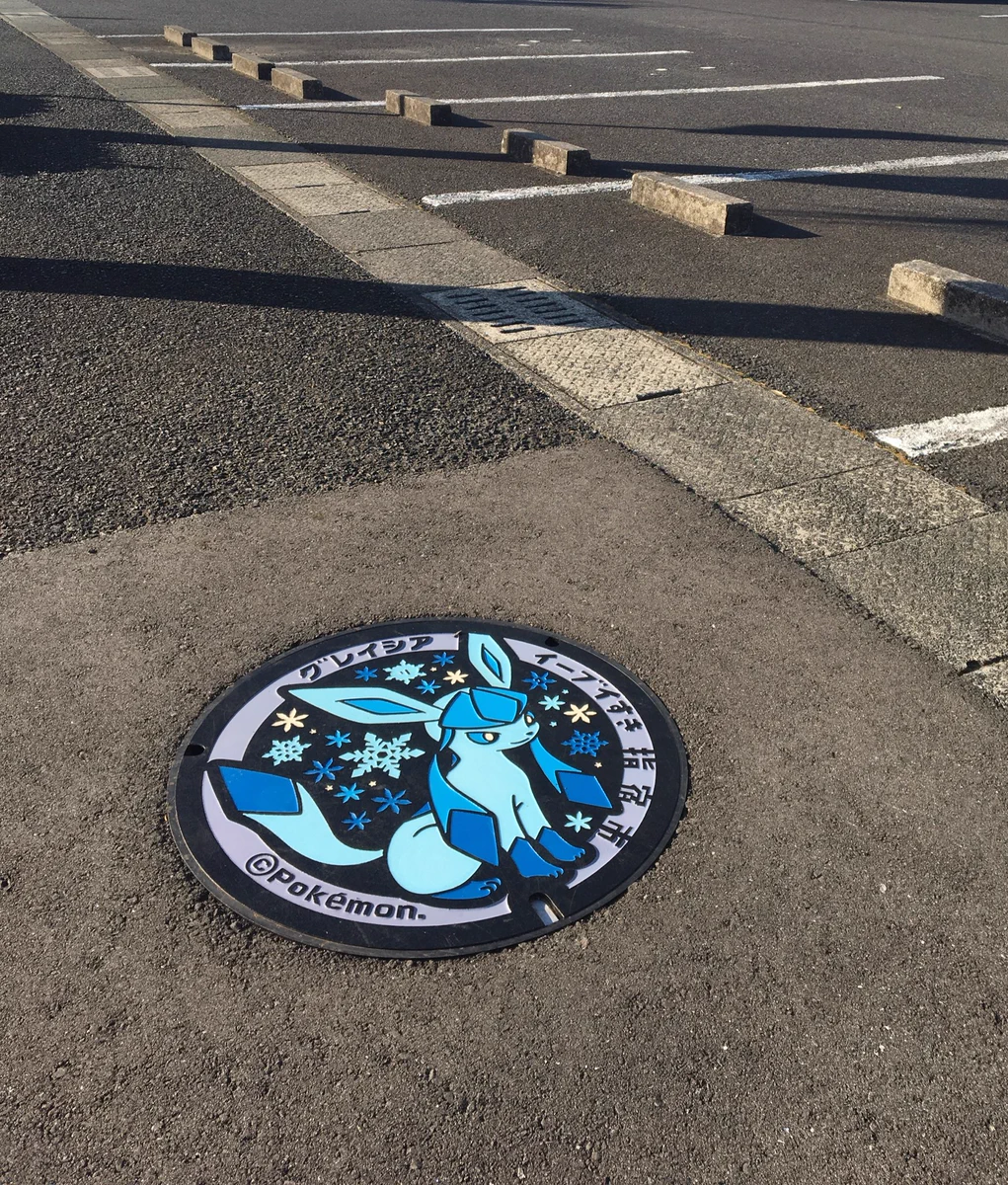 指宿にあるマンホールがイーブイとコラボで可愛すぎる！
