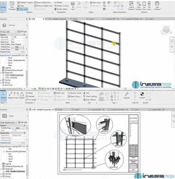 inesatech's tweet photo. Y con #Naviswork para el proceso constructivo.

En el siguiente enlace se presenta un vídeo que explica cómo generar un plano con los detalles de las conexiones:
https://t.co/Z3jHiqkixS

#inesatech #revitstructure #steelconnections #steelstructures #ing #proyectosestructurales https://t.co/azfgaw4NDf
