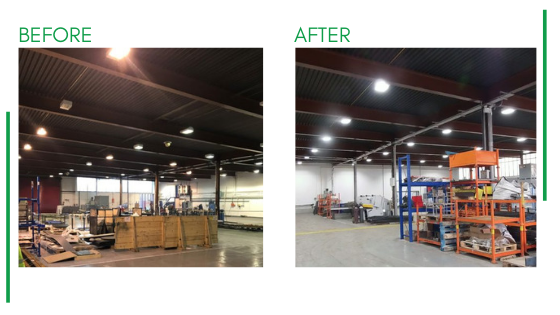 EcusolLtd's tweet photo. Not only are LED lights more efficient and cost-effective, they have also been proven to increase concentration and performance in employees. Here's a before and after of our recent installation, read more about it here https://t.co/DDV1zJdksG 
#LEDlighting #installation https://t.co/K6qxUWu36H