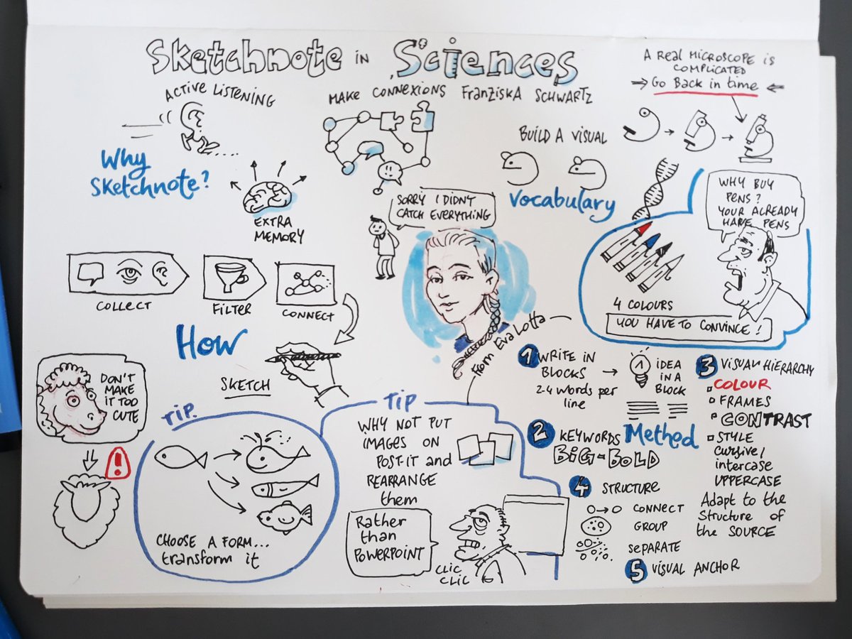 Wonderful présentation on Sketchnoting in sciences by @SciVisTo for #ISC19FR