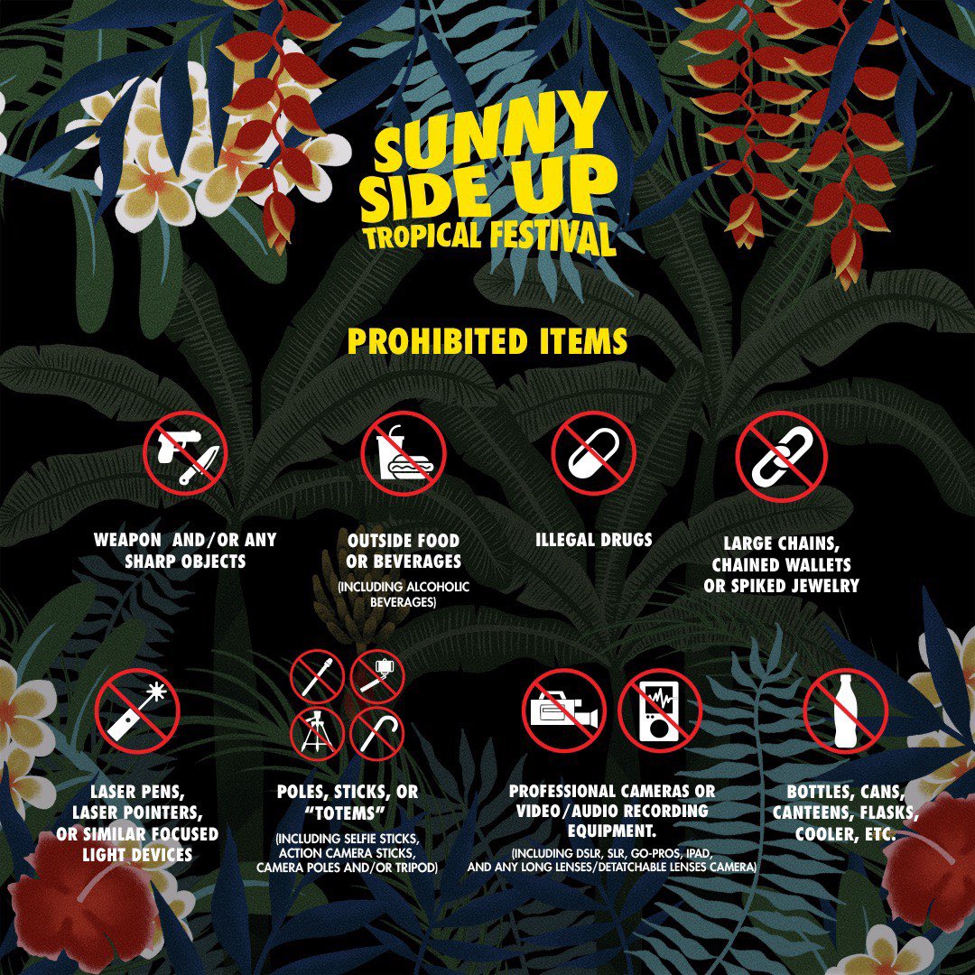 Here is the list of prohibited items at #SSU19! 👀 make sure you don't bring these items tomorrow. See ya, gorgeous! ✨