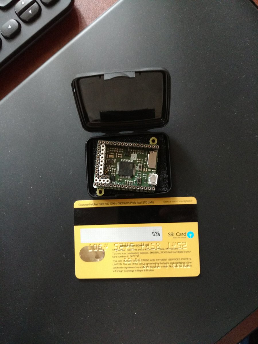 gnusys's tweet image. Got my #pyboard