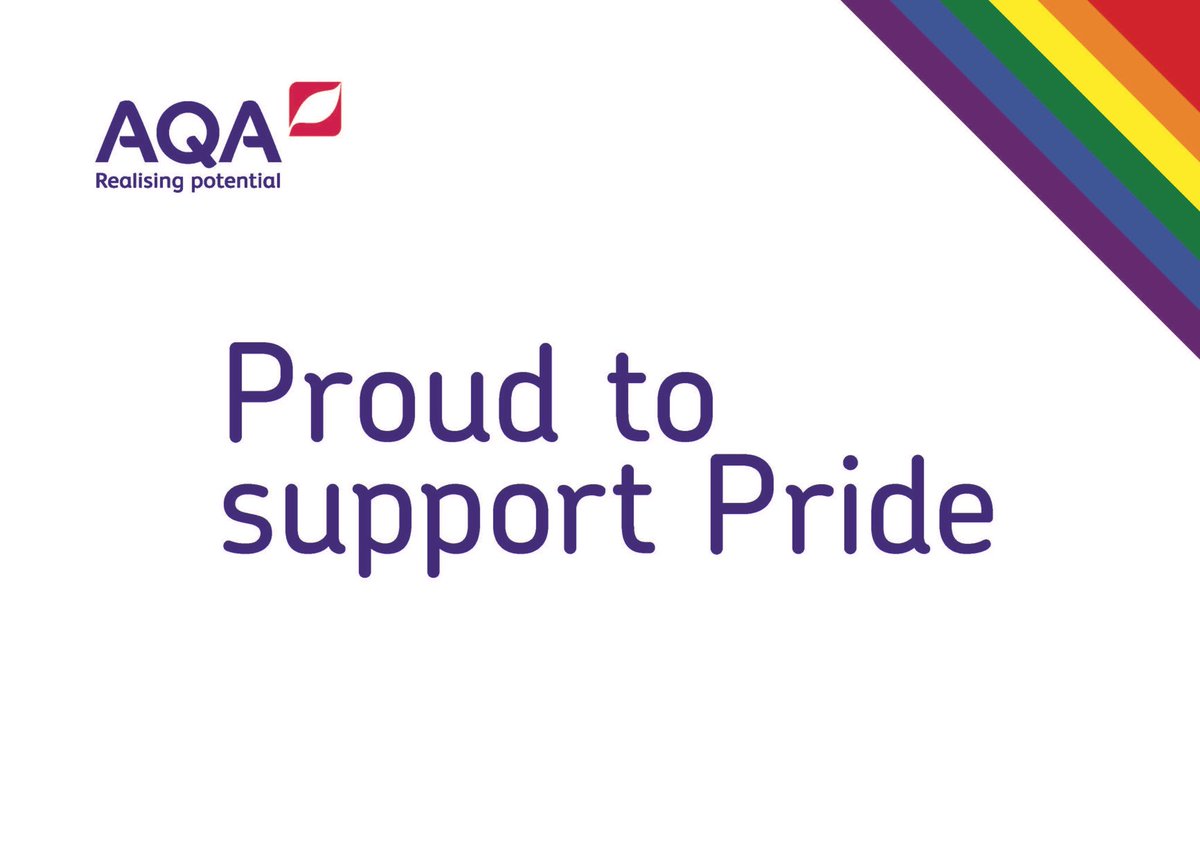 AQA's tweet photo. We can’t wait to be marching tomorrow at @ManchesterPride 
 
Look out for us and say hi! #MPFestival2019 https://t.co/T9KyEgd74Y