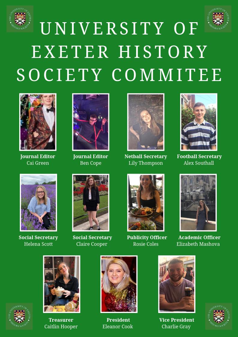 ExeterHistSoc's tweet image. Exeter Histsoc are pleased to announce our committee for the coming year!