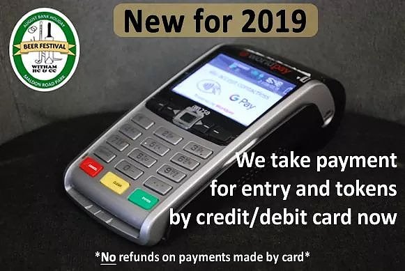 Just a reminder......
You don't need to worry about getting cash for your entry or beer tokens..........