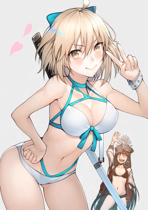 FGO 水着沖田さん 2 描いてみました!   #FateGO #FGO 