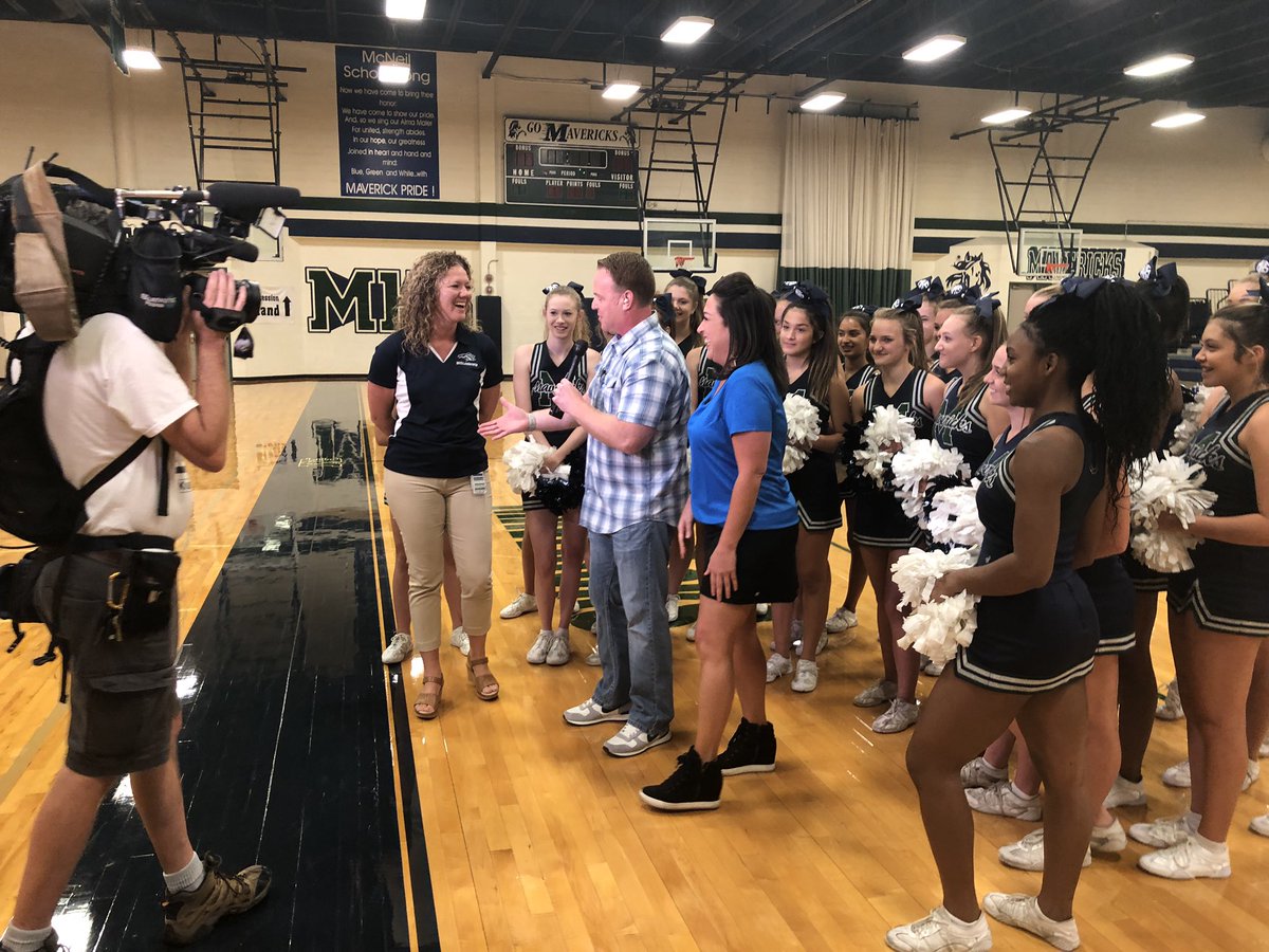 The <a href="/MHSMavs/">McNeil High School</a> have taken over <a href="/KVUE/">KVUE News</a> DAYBREAK this morning! They’ll be live at the campus from 5am to 7am so make sure to tune in and see them in action!