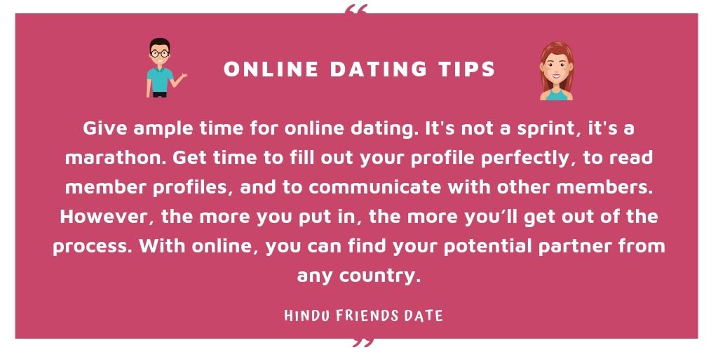 DatingHindu's tweet photo. Online Dating Tips for All - Dating opportunities are endless, online dating is a marathon, not a sprint.

Shared by Hindu Friends Date.

👉 https://t.co/1ohqlwAfSu

#OnlineDatingTips #HinduDating https://t.co/cOjs9pJwwR