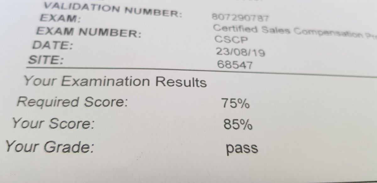 #CSCP Exam completed. Not especially overjoyed with the score, but definitely a test like no other! Okay, time to get a job!