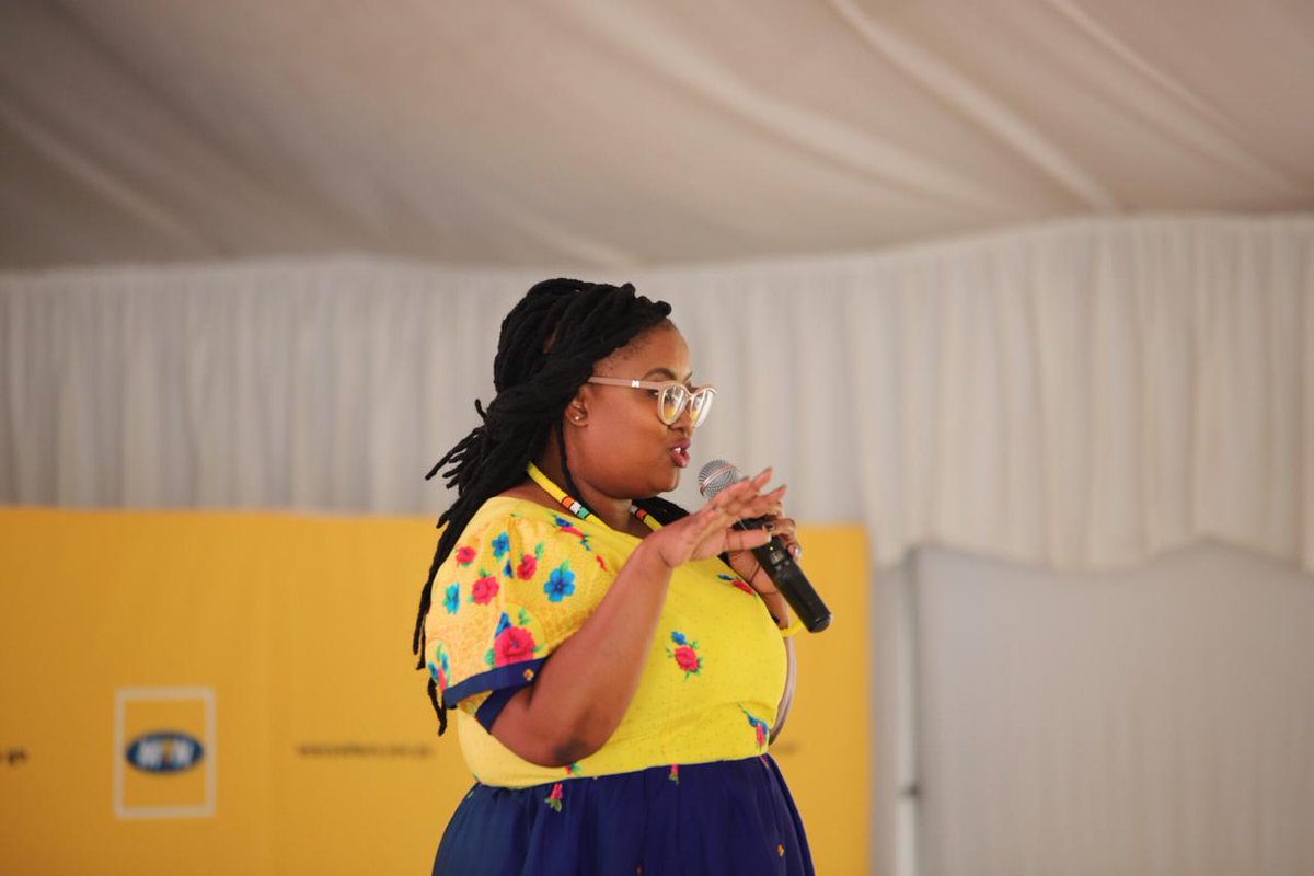 MTNza's tweet photo. CEO of Hesed Consulting, @vumilemsweli, keynote speaker today, sharing an inspiring story about how her journey began.🌼#MTNSAFoundation #EachOneTeachOne https://t.co/nceZ6t74P3