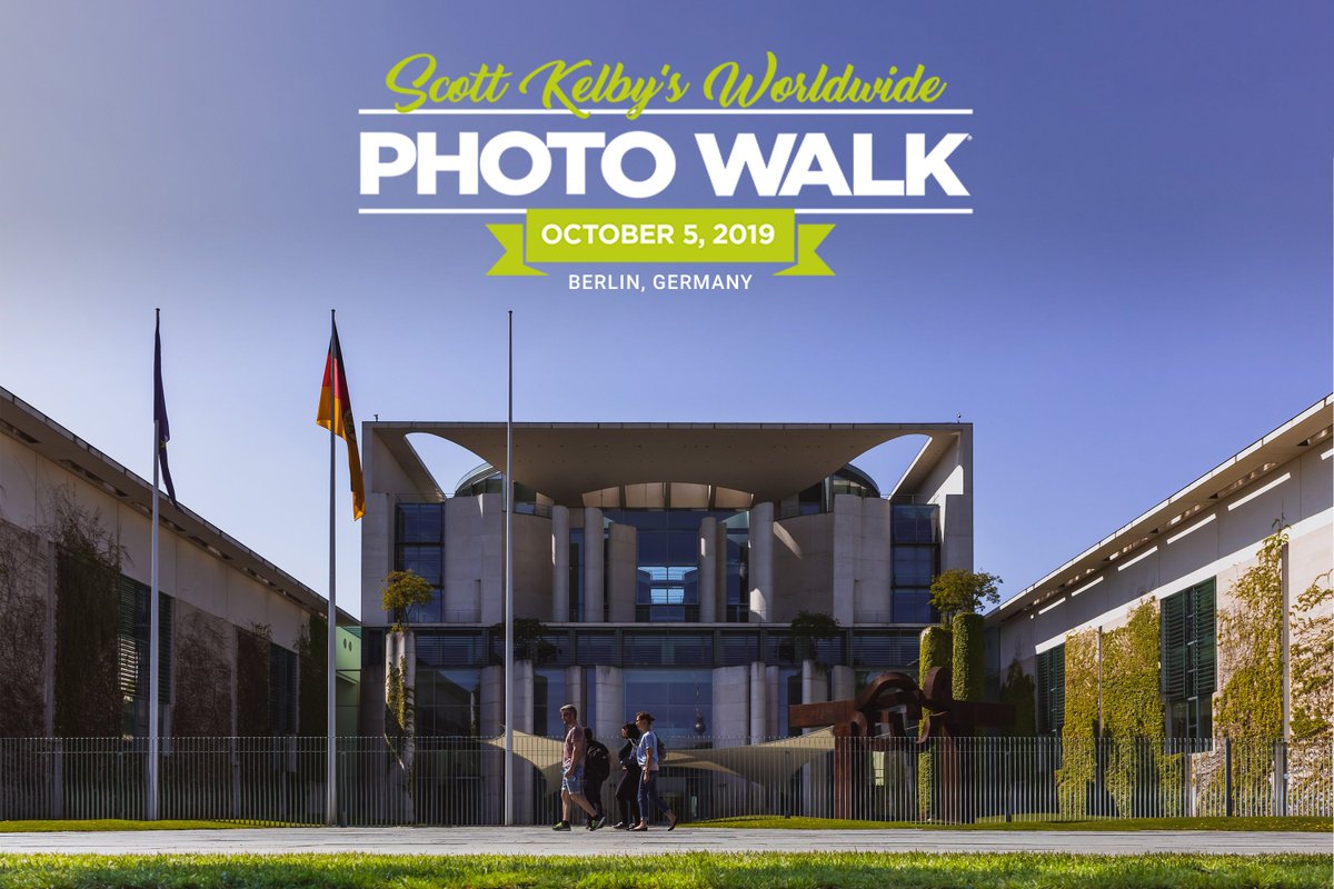 I'll be leading <a href="/ScottKelby/">Scott Kelby</a>'s Worldwide Photo Walk through  Berlin's government district on October 5th.  Join me or find a photo walk near you! #WWPW2019 worldwidephotowalk.com/locations/