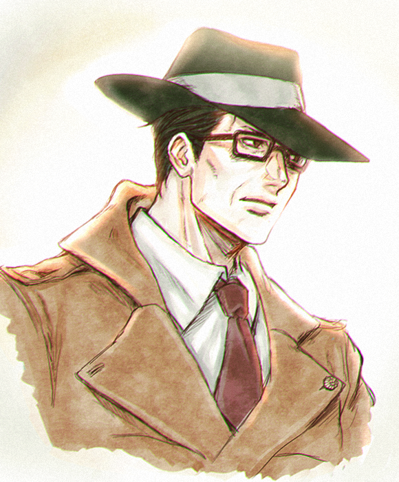葦屋 Croppar クロバさん お伝え頂いていた 御剣 信さんです 検事2でのハットとコートがとてもカッコよかったのでその装いに いろいろ振り返ったり調べたりしているうちにやっぱり逆裁の空気感好きだな の心になりしみじみとしました 久々に逆裁絵を描け