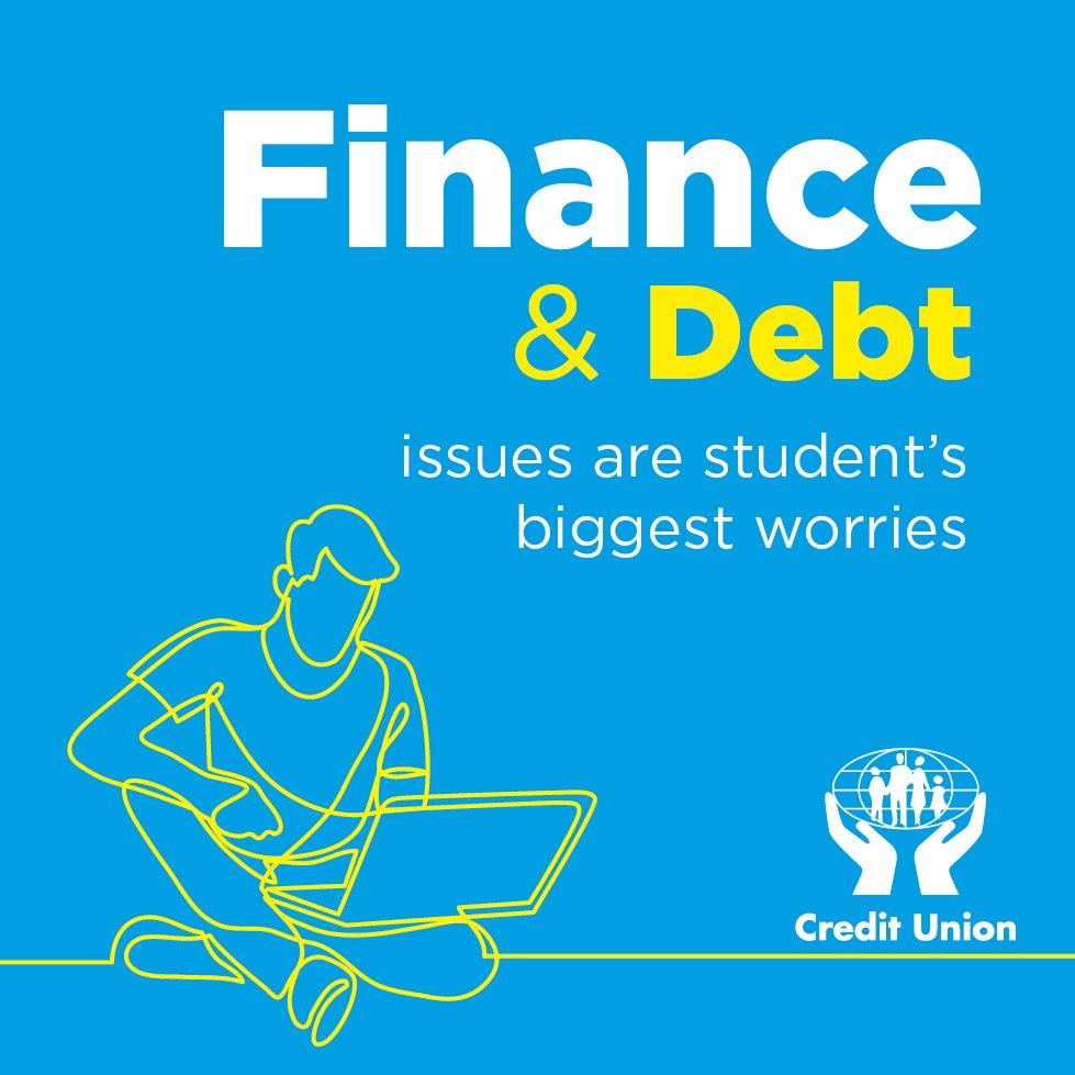creditunionie's tweet photo. Our 2019 student research reveals that finance &amp; debt are a student's biggest worry - yet more than half have no financial plan to get them through college.

Check out our blogs for top tips on student budgets &amp; #studentloans 👉https://t.co/359ypCnffx https://t.co/Ost622Mm5I