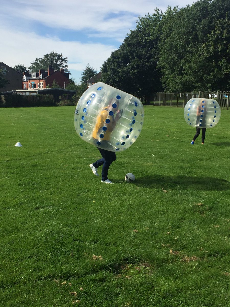 ledsports's tweet photo. Having fun @LeedsCityWay with the #zorbs and #footpool on the summer fun day! Helping the children with #transition and #attendance for the forthcoming school year #bubbleshot #leeds #fun https://t.co/dCg1ELJX8P