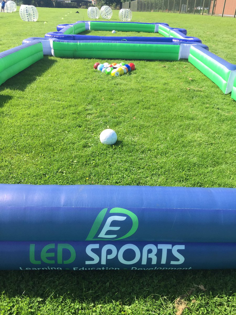 ledsports's tweet photo. Having fun @LeedsCityWay with the #zorbs and #footpool on the summer fun day! Helping the children with #transition and #attendance for the forthcoming school year #bubbleshot #leeds #fun https://t.co/dCg1ELJX8P