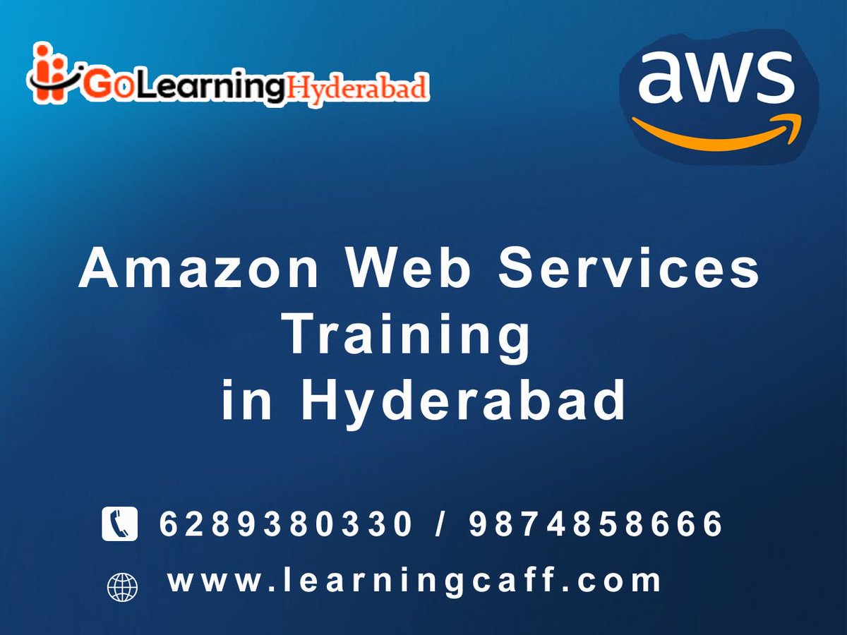 GoLearningEdu's tweet image. Are you looking for bet AWS Training in Hyderabad. Visit: buff.ly/2ZmdTv9 and get all details right now!!!
#awstraining #awscourse #awsclass #learnaws #amazonwebservices #class #course #hyderabad #telangana #southindia