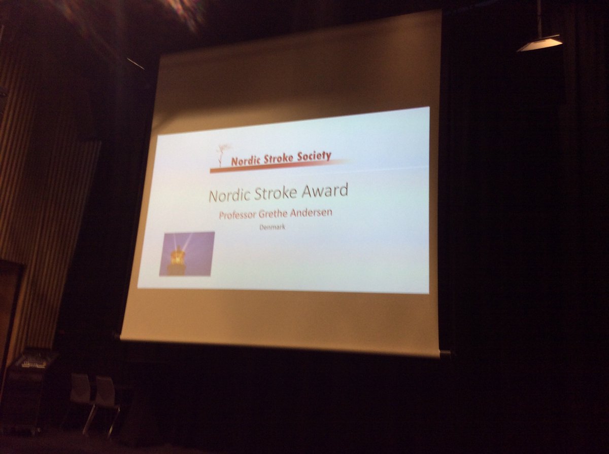 #nordicstroke2019. Nordic Stroke award......