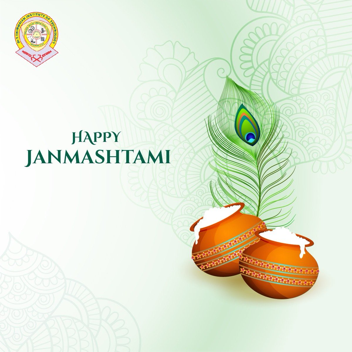 drttit877's tweet photo. Janmashtami is a festival of joy and happiness. In same spirit @drttit877 wishing you all a very happy and prosperous #Janmashtami
#HappyJanmashtami #TTIT #education https://t.co/IB4y69DV7X