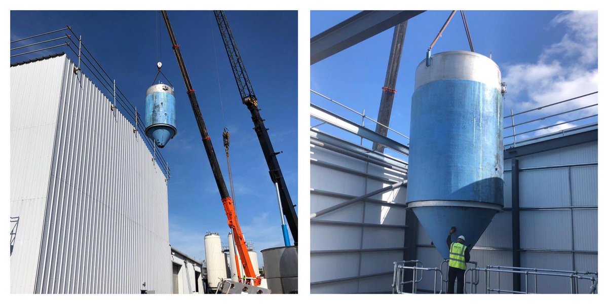 OakhamAles's tweet image. First DPV is in! 

... only 15 Dual Purpose Vessels to go! 3 tonnes each!

We’ll be able to to increase the brew length up to 180 barrels once they are all in and set up! 🎉🎉🎉

#expansion #MoreBeer #SunisOut